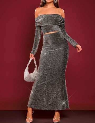 Compleu SHEIN, argintiu