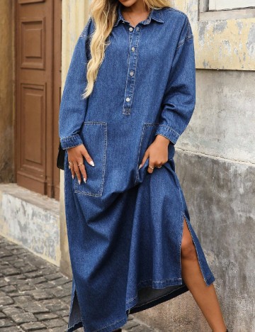 Rochie lunga SHEIN, albastru