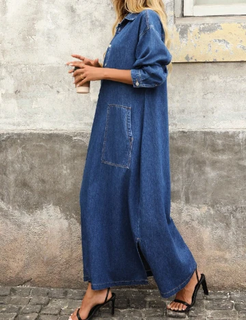 Rochie lunga SHEIN, albastru