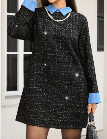 Rochie scurta SHEIN CURVE, negru