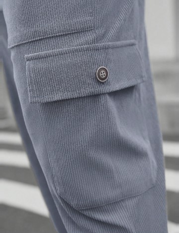 Pantaloni SHEIN Plus Size Men, gri