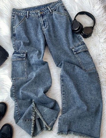 
						Blugi SHEIN, albastru