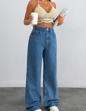 
						Blugi SHEIN, albastru