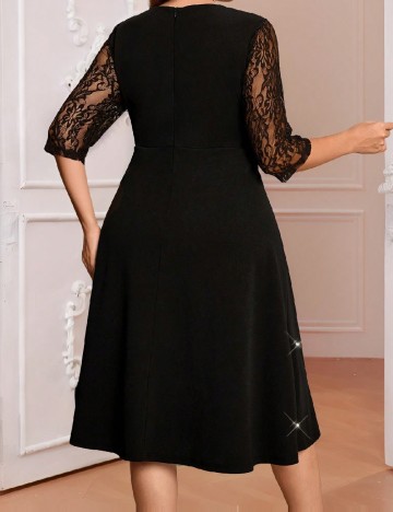 Rochie medie SHEIN CURVE, negru