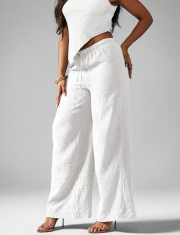 Pantaloni Missguided, alb