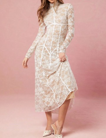 Rochie lunga SHEIN, alb