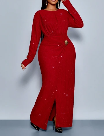 Rochie lunga SHEIN CURVE, rosu