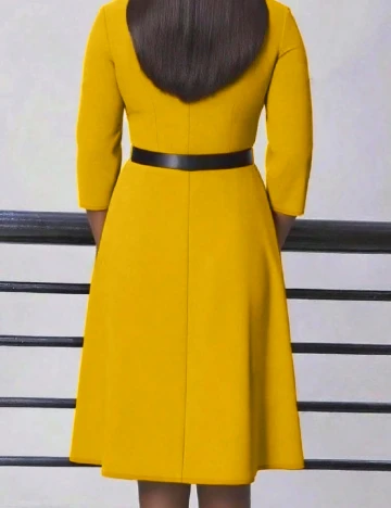 Rochie medie SHEIN, galben