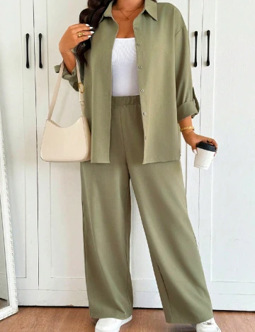 Compleu SHEIN CURVE, verde