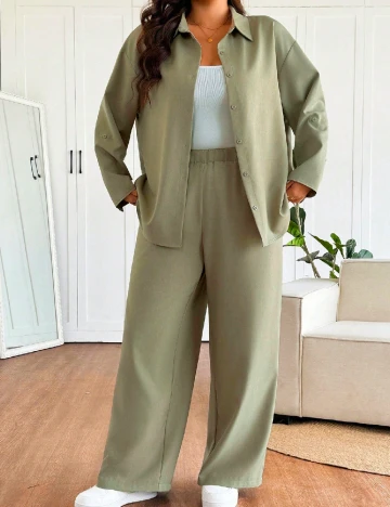 Compleu SHEIN CURVE, verde