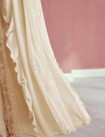 Rochie lunga SHEIN, crem