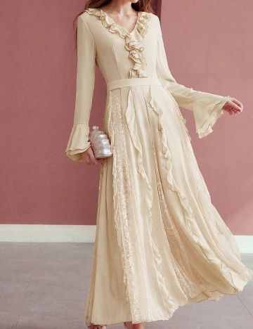 Rochie lunga SHEIN, crem