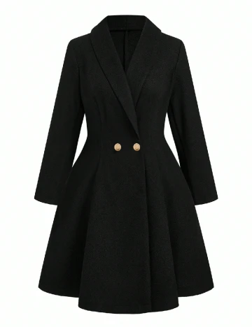 Palton SHEIN CURVE, negru