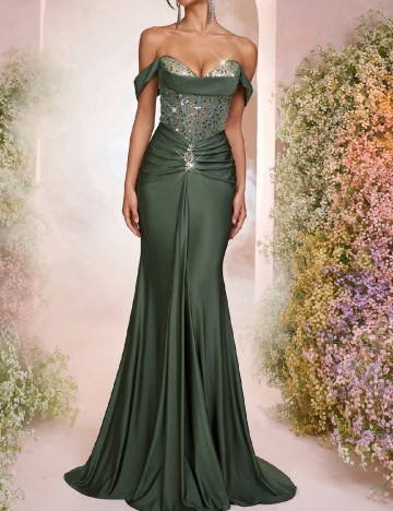 
						Rochie lunga SHEIN, verde