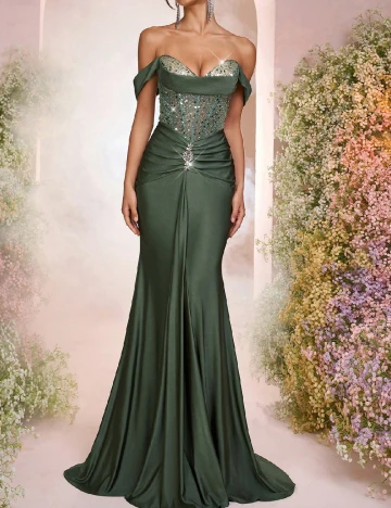 Rochie lunga SHEIN, verde
