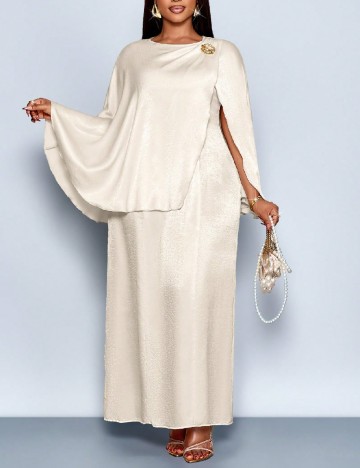 Rochie lunga SHEIN CURVE, crem