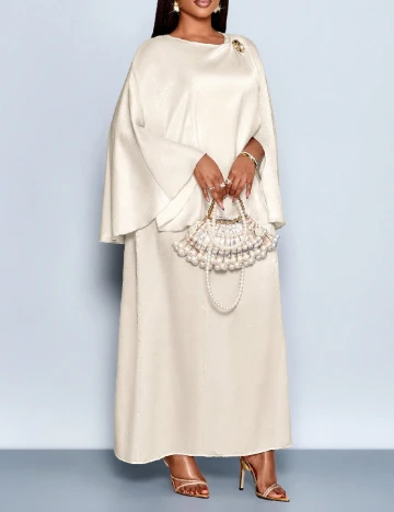 Rochie lunga SHEIN CURVE, crem