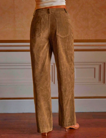 Pantaloni SHEIN, maro