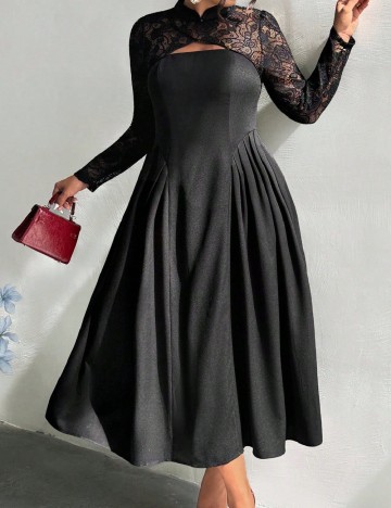 Rochie lunga SHEIN CURVE, negru