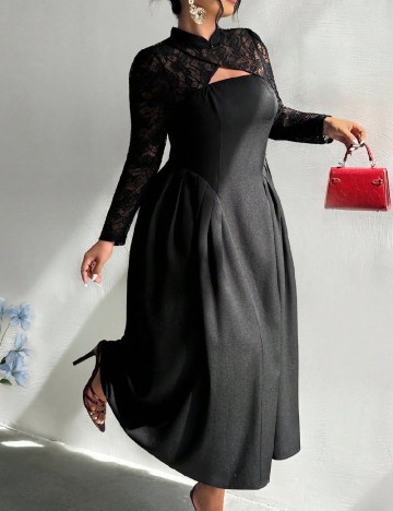 Rochie lunga SHEIN CURVE, negru