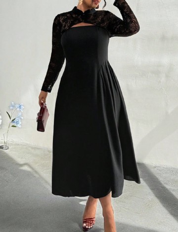 Rochie lunga SHEIN CURVE, negru