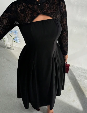 Rochie lunga SHEIN CURVE, negru