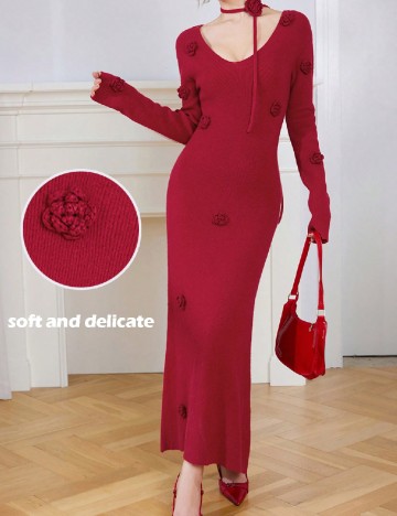 
						Rochie lunga SHEIN, rosu