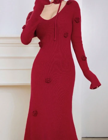 Rochie lunga SHEIN, rosu