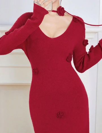 Rochie lunga SHEIN, rosu