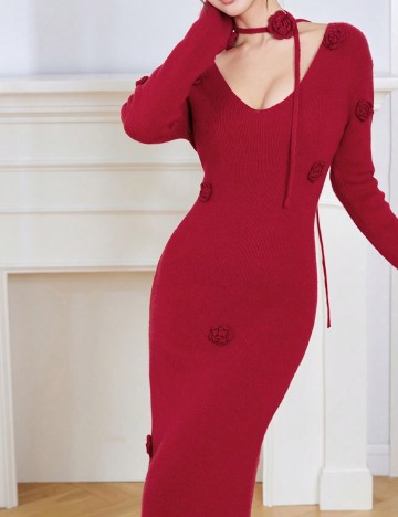 Rochie lunga SHEIN, rosu