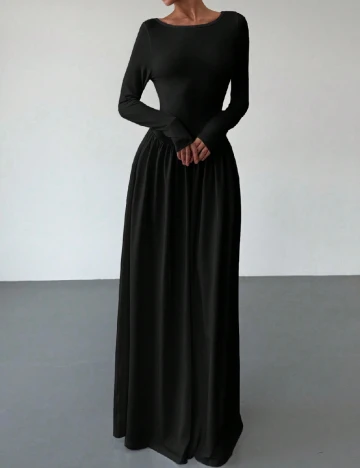 Rochie lunga SHEIN CURVE, negru