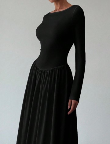 Rochie lunga SHEIN CURVE, negru