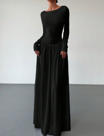 Rochie lunga SHEIN CURVE, negru