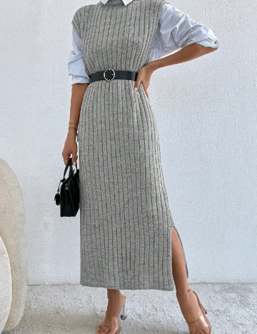 Rochie lunga SHEIN, gri