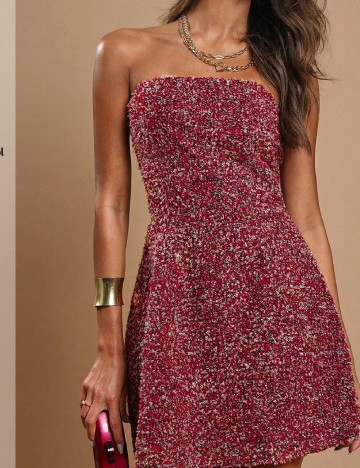 Rochie scurta SHEIN, rosu