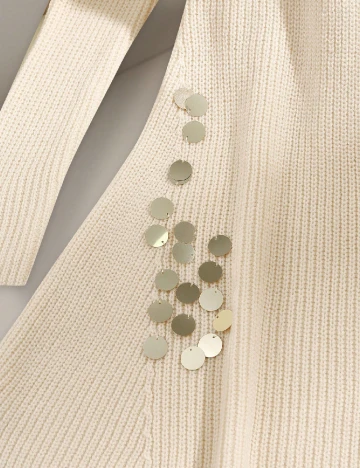 Rochie scurta SHEIN, crem