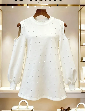 Rochie scurta SHEIN, alb