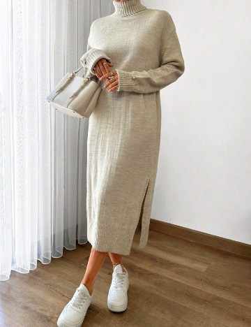 
						Rochie medie SHEIN, bej