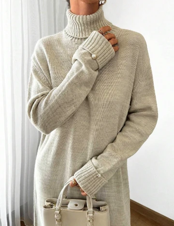 Rochie medie SHEIN, bej