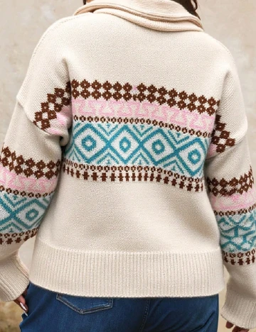 Pulover SHEIN CURVE, bej