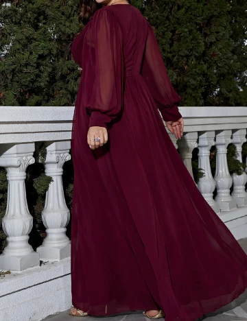 Rochie lunga SHEIN CURVE, pruna