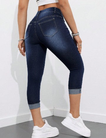 Blugi SHEIN CURVE, albastru