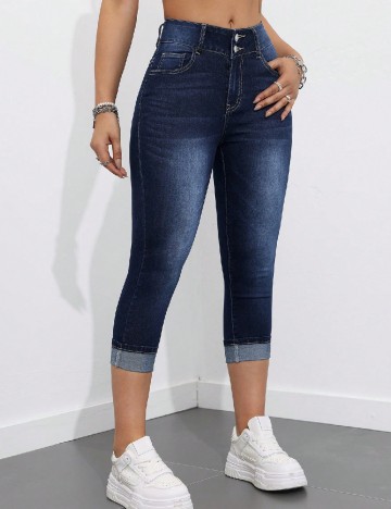 Blugi SHEIN CURVE, albastru