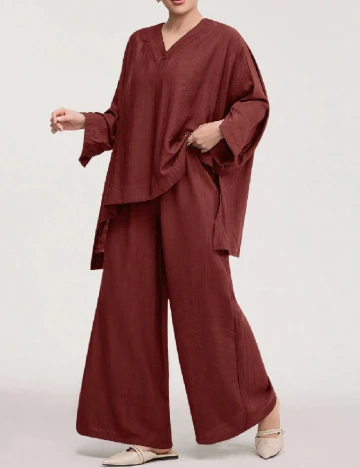 Compleu SHEIN, caramiziu