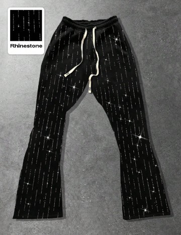 
						Pantaloni Romwe, negru