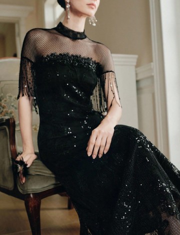 Rochie lunga SHEIN, negru