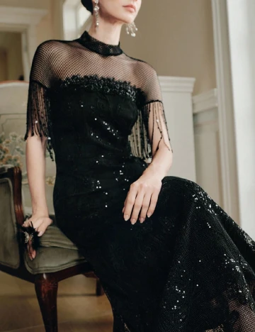 Rochie lunga SHEIN, negru