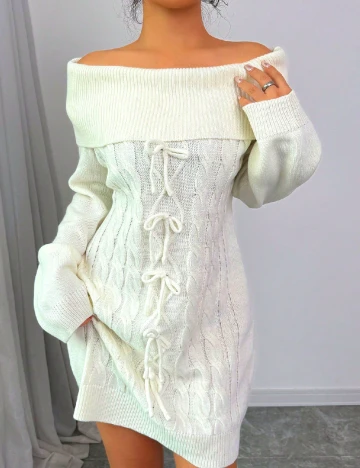 Rochie scurta SHEIN, alb