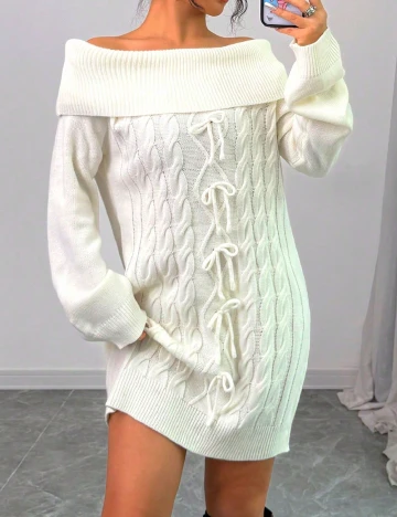 Rochie scurta SHEIN, alb