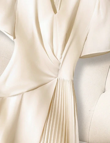 Rochie medie SHEIN, ecru